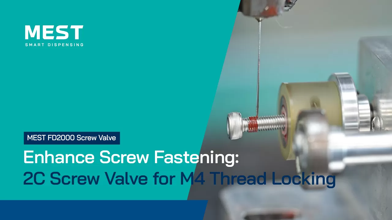 Enhance Screw Fastening: 2C Screw Valve for M4 Thread Locking